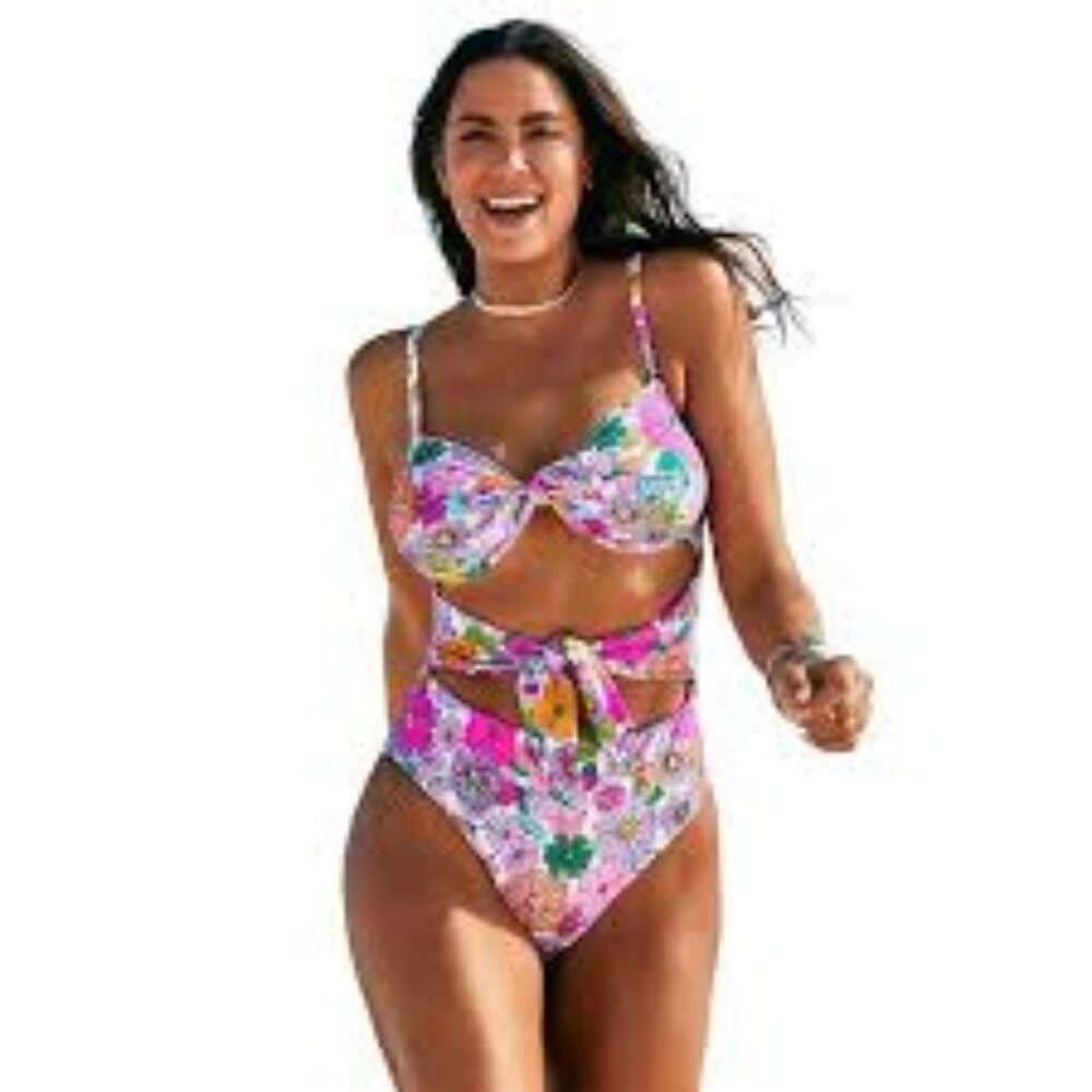 Cut-out one piece swimsuit
